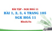 Bài tập phản ứng hữu cơ: Giải bài 1, 2, 3, 4 trang 105 SGK Hoá 11